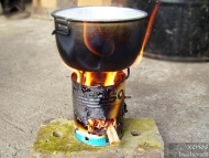 Hobo Stove - В действие